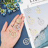 Yoga 304 Stainless Steel Pendants STAS-UN0013-51-2