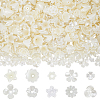 600Pcs 10 Styles ABS Plastic Imitation Pearl & Acrylic Bead Caps OACR-SC0002-36-1