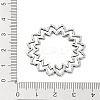 Non-Tarnish 304 Stainless Steel Hollow Pendants STAS-Q313-02P-3