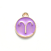Alloy Enamel Pendants X-ENAM-S124-01A-01A-2