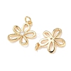 SHEGRACE Brass Micro Pave Clear Cubic Zirconia Pendants XGRQ3P951-630G-2