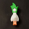 Opaque Resin Cute Duck Big Pendants RESI-D065-B04-2
