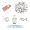 200Pcs 201 Stainless Steel Charms STAS-UN0022-79-3