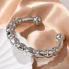304 Stainless Steel Cuff Bangles BJEW-S161-01S-1