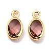 Eco-Friendly Brass with Glass Pendants KK-K268-01S-2