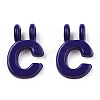 Rack Plating Spray Painted Alloy 2-Loop Link Pendants PALLOY-N176-01C-2