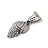 304 Stainless Steel Pendants STAS-B167-12E-P-2