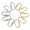 10Pcs 2 Colors Ion Plating(IP) 304 Stainless Steel Screw Carabiner Lock Charms FIND-TA0005-44-2
