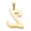 Ion Plating(IP) 201 Stainless Steel Pendants STAS-N098-240LG-3