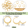 304 Stainless Steel Leverback Earring Findings STAS-SP0001-07A-2