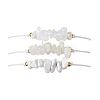 3Pcs 3 Styles Gemstone Braided Bead Bracelets BJEW-JB11146-07-1