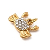 304 Stainless Steel Rhinestone Pendants STAS-B097-06G-09-2