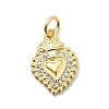 Brass Micro Pave Cubic Zirconia Pendants KK-L262-16G-1