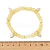 Horse Eye Brass Micro Pave Clear Cubic Zirconia Charm Bracelets BJEW-JB14059-4