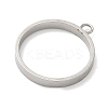304 Stainless Steel Open Back Bezel Pendants STAS-B126-06E-P-2