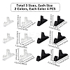 24Pcs 6 Styles Transparent Acrylic Display Holder for Photo Frame ODIS-GA0001-61-2