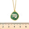 304 Stainless Steel Micro Pave Cubic Zirconia constellation Pendant Necklaces NJEW-R021-01G-08-5