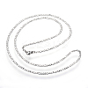 Tarnish Resistant 304 Stainless Steel Figaro Chain Necklaces LS-STAS-F034-06P-2