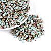 Opaque Picasso Glass Beads SEED-Q039-05A-A04-1