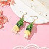 Colorful Tassel Pendants Dangle Earrings for Women EJEW-JE06107-2