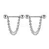 304 Stainless Steel Nipple Rings WG03B2E-10-1