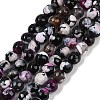 Natural Fire Crackle Agate Beads Strands G-C082-A01-30-2