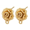 Brass Earring Findings KK-D388-05G-1