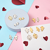 14Pcs 14 Style 201 Stainless Steel Connector Charms STAS-PJ0001-27-6