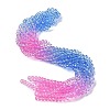 Transparent Painted Glass Beads Strands X1-DGLA-A034-T6mm-A08-1
