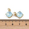 Brass Pave Cubic Zirconia Pendants KK-L240-07G-01-3
