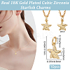 10Pcs Rack Plating Brass Micro Pave Cubic Zirconia Charms KK-BBC0016-43-2