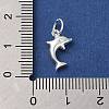 925 Sterling Silver Dolphin Charms STER-K180-09S-3