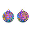 Ion Plating(IP) 201 Stainless Steel Pendants STAS-N098-220M-3