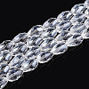 Transparent Teardrop Glass Beads Strands GLAA-T025-79D-01-1