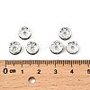 Brass Rhinestone Spacer Beads X-RB-A014-Z8mm-18S-2