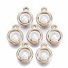 ABS Plastic Imitation Pearl Pendants OACR-R248-003LG-1