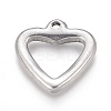 Tarnish Resistant 304 Stainless Steel Charms STAS-H117-15P-1