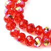 Electroplate Transparent Glass Beads Strands EGLA-A046-01C-01-2