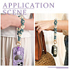 Cotton Braided Flower Pendant Decorations AJEW-TAC0030-032G-10-6