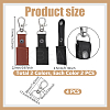4Pcs 2 Colors Imitation Leather Pen Sleeve Pouch Pendant Decorations for Men Women KEYC-GA0001-48-2