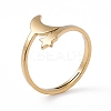Ion Plating(IP) 201 Stainless Steel Moon & Star Adjustable Ring for Women RJEW-K238-08G-3