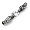 Tibetan Style 304 Stainless Steel Spring Gate Rings FIND-Z046-04AS-03-2