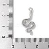 Brass Micro Pave Clear Cubic Zirconia Pendants LS-KK-S505-04P-02-3