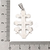 Non-Tarnish 304 Stainless Steel Pendants STAS-C103-33P-3