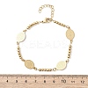 Religion 304 Stainless Steel Link Bracelets BJEW-F524-04A-G-5