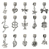 15Pcs 15 Styles Tibetan Style Alloy European Dangle Charms FIND-YW0005-57-1