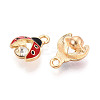 Alloy Enamel Charms ENAM-N064-07KCG-2