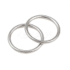 304 Stainless Steel Closed Jump Rings STAS-G393-06P-09-3