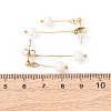 304 Stainless Steel Round Tassel Stud Earrings EJEW-K268-89G-5