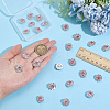 24Pcs 1-Hole Zinc Alloy Buttons FIND-PH0026-98C-3